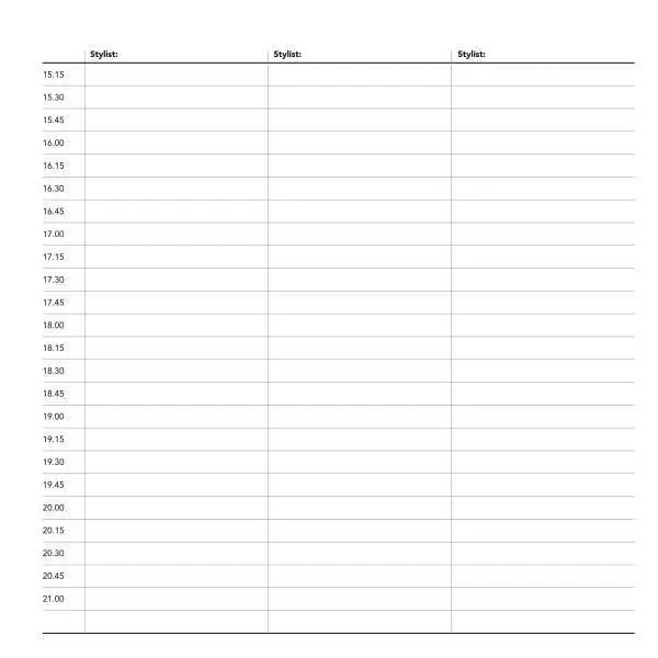 salon appointment book