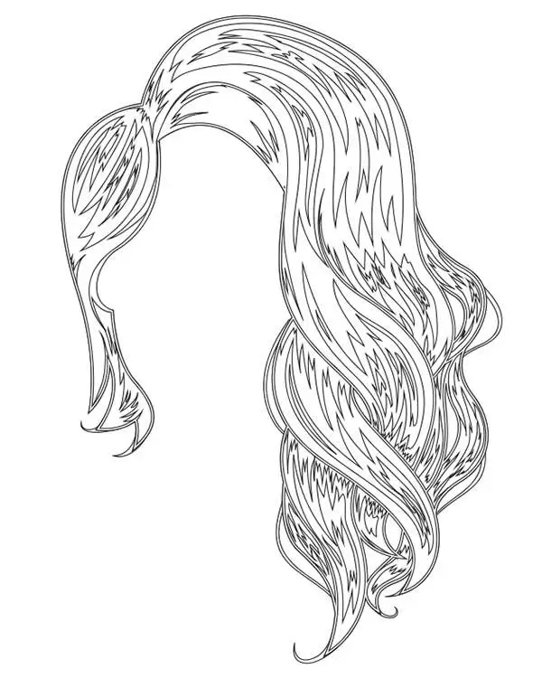Hair Styles Coloring Book