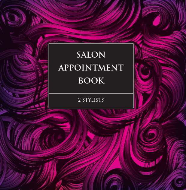 Salon Appointment Book for 2 stylists