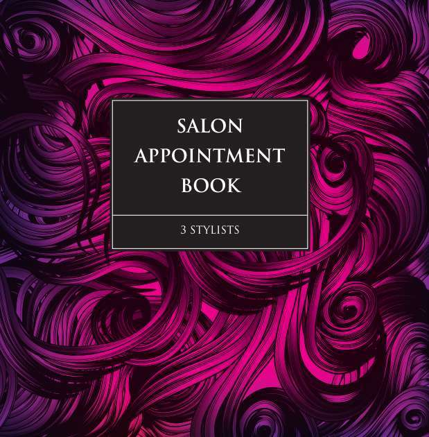 Hair Salon Appointment Book for 3 stylists