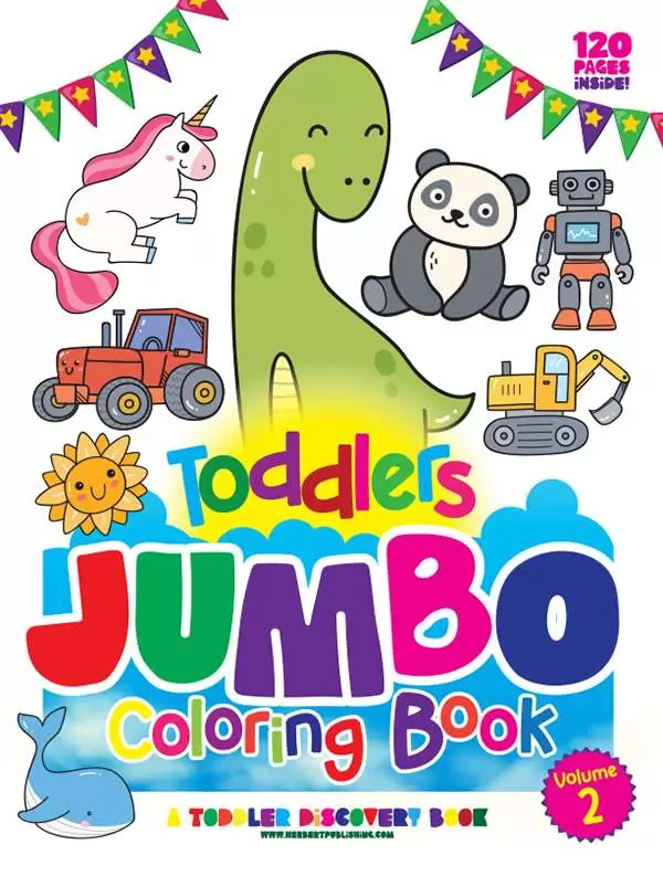 Toddlers Jumbo Coloring Book: Volume 2