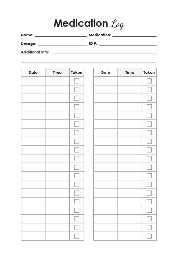 Daily Medication Log Book - Herbert Publishing