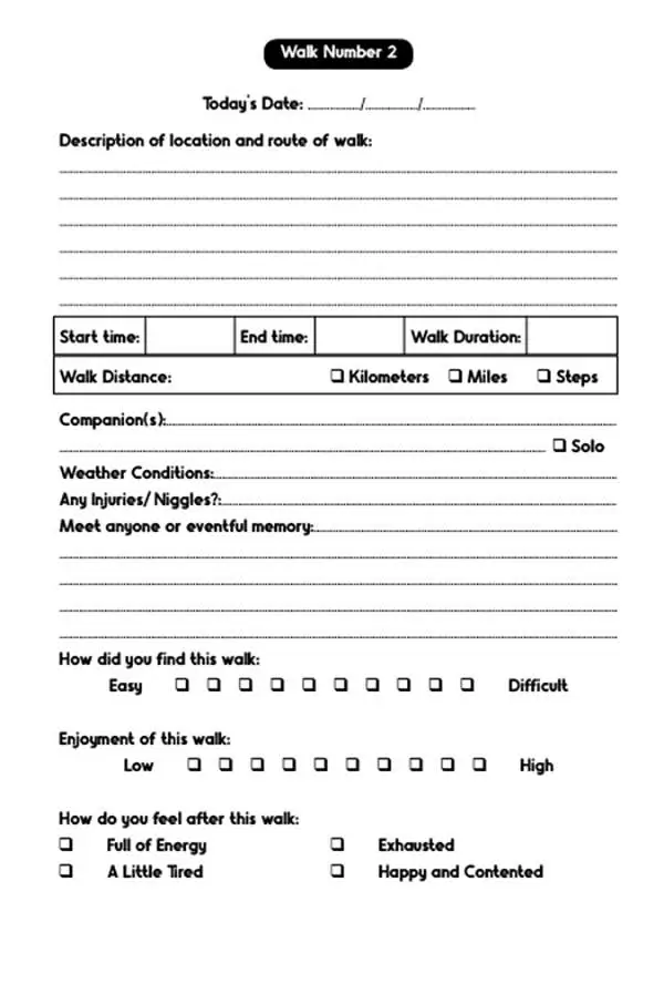 Walking Logbook