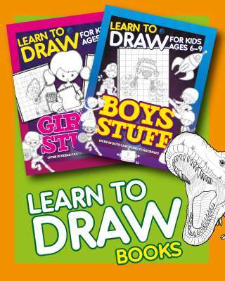 Learn To Draw For Kids Ages 6-9 Girls Stuff: Drawing Grid Activity Books  for Kids To Draw Girls Cartoons