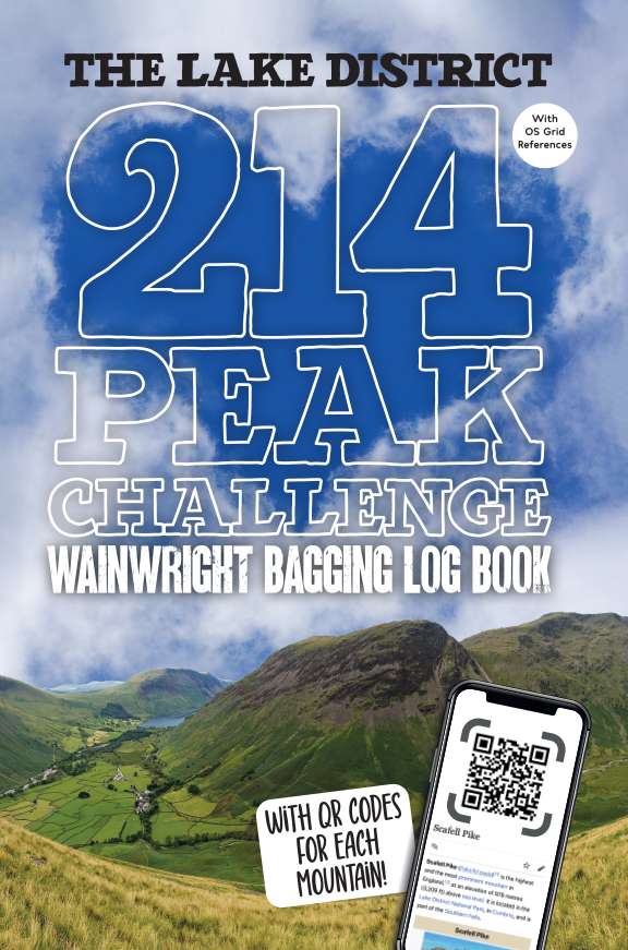 Lake District Books Bagging Trekking & Hiking The Lakes with Peak OS Grid References 6” x 9” Inches 220 Pages Lake District 214 Wainwright Challenge Logbook 