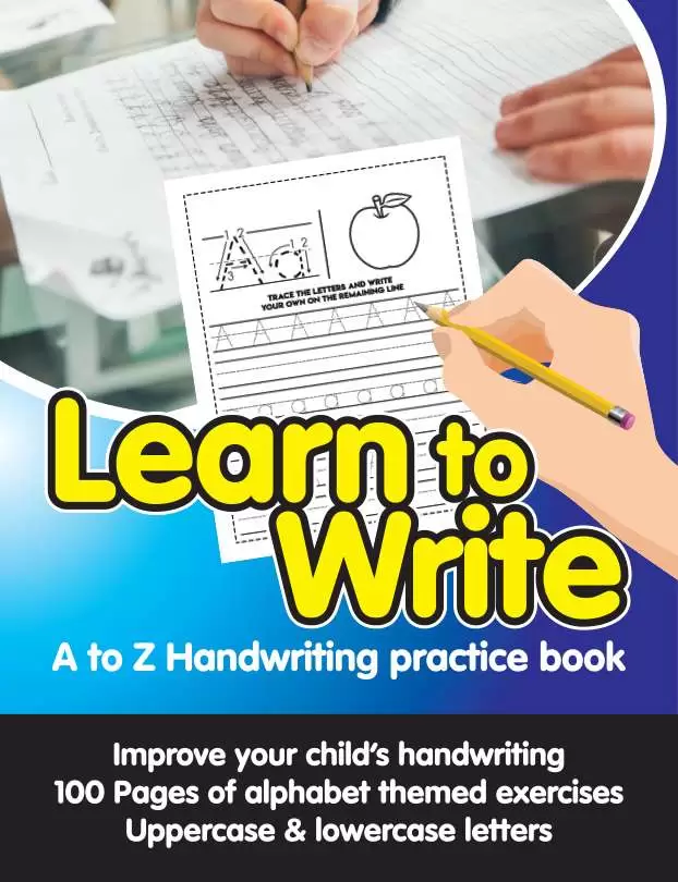 Learn to write handwriting practice