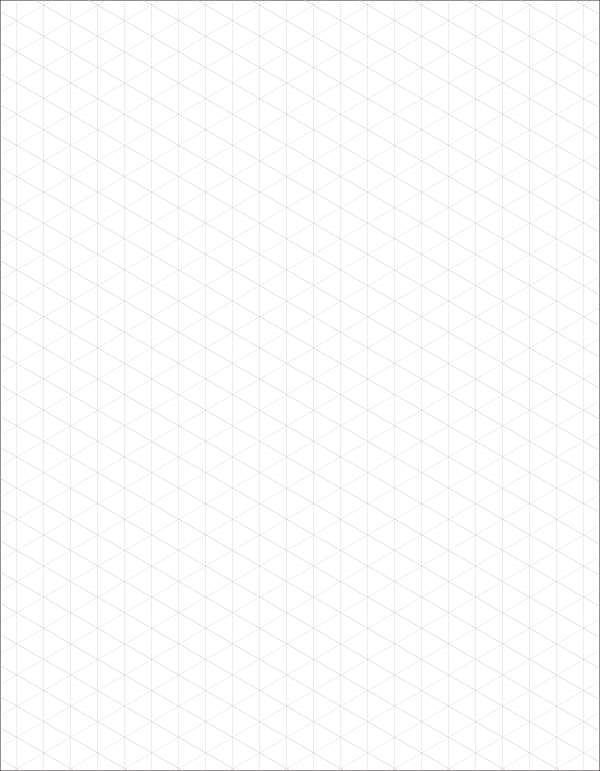 Isometric sketchbook 10mm grids