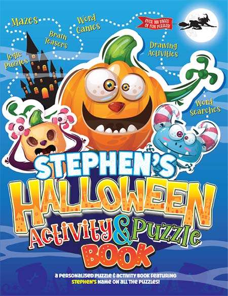 Personalised Halloween Activity Book